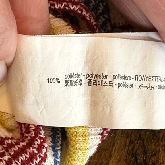 ZARA | Ribbed Striped Cropped Polo/Johnny Collar Top, Size M - Picture 6 of 8